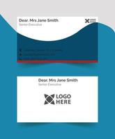 sample business card template design vector