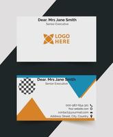 sample business card template design vector