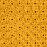 Spider web seamless pattern vector illustration. Hand drawn sketched web background
