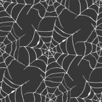 Spider web seamless pattern vector illustration. Hand drawn sketched web background