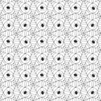 Spider web seamless pattern vector illustration. Hand drawn sketched web background