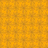 Spider web seamless pattern vector illustration. Hand drawn sketched web background