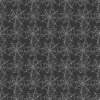 Spider web seamless pattern vector illustration. Hand drawn sketched web background