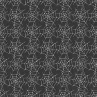 Spider web seamless pattern vector illustration. Hand drawn sketched web background