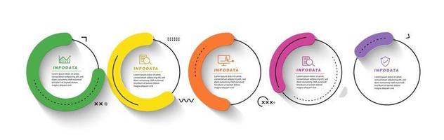 Design elements of business infographics. Modern infochart, marketing chart and graphs, bar diagrams. vector