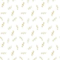 Branches hand drawn doodles Seamless Pattern, Christmas wreath decoration background. Vector illustration
