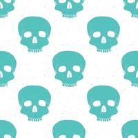 Skull and cross sumbol seamless pattern, hand drawn sketch vector illustration