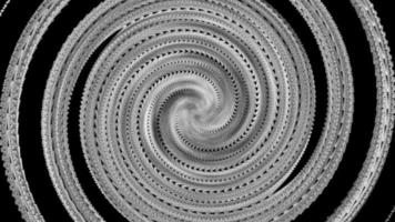 arte abstrata efeito bola cauda dragão espiral para moldura intermediária video