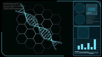 Computer analysieren und verarbeiten die Störung durch DNA-Degradation video