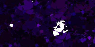 Dark Purple vector template with triangle shapes