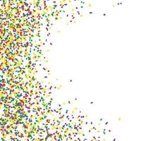 Confetti many colorful pieces, vector illustration isolated on white background