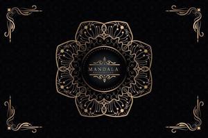 Luxury mandala background for book cover, wedding invitation Premium Vector