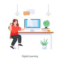 Digital Learning Elements vector