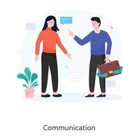 Male and Female Communication vector