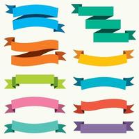Colorful Ribbon And Banner Design vector