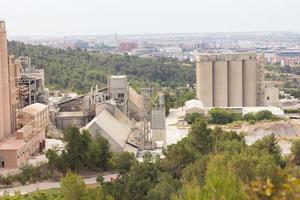 Former cement factory, closed and abandoned. photo