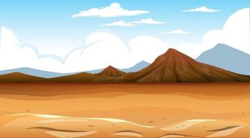 Desert forest landscape at daytime scene vector