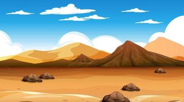 Desert forest landscape at daytime scene vector