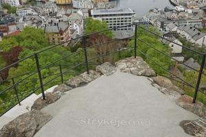 Vista de Alesund en Noruega desde el mirador de Fjellstua foto