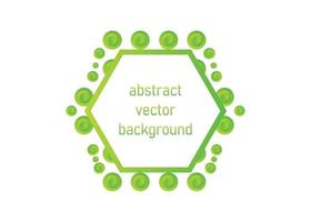 green floral hexagonal web banner design template. used for background icon , web design, design element. vector