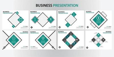 plantilla de diseño de presentación de negocios. perfecto para folletos, promoción de marketing, infografías, etc. vector