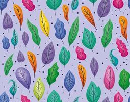 pretty leaves background vector