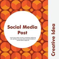 creative social media post design. design template. beautiful background. vector