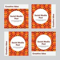 set of social media post design. design template. beautiful background. vector