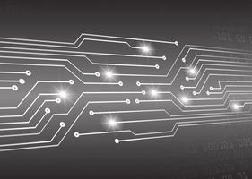 Fondo de concepto de tecnología futura de circuito cibernético vector