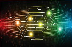 Fondo de concepto de tecnología futura de circuito cibernético vector