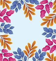 colored floral background vector