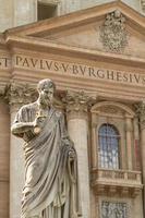 Statue of St Peter by Giuseppe de Fabris at St Peters Square, Vatican City photo