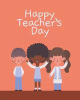 teacher day poster vector