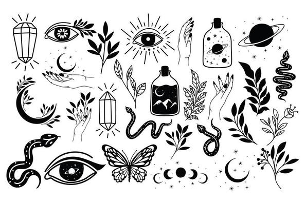 bundle of minimalist tattoo over a white background 2712577 Vector Art at Vecteezy bundle of minimalist tattoo over a white background 2712577 Vector Art at Vecteezy