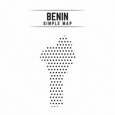 Dotted Map of Benin