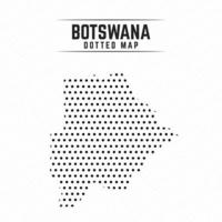 Dotted Map of Botswana vector