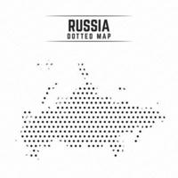 Dotted Map of Russia vector