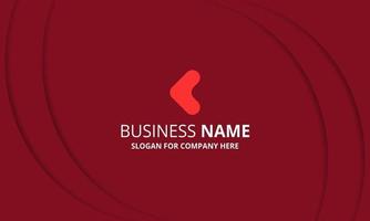 Stylish Red Curved Corporate Background vector