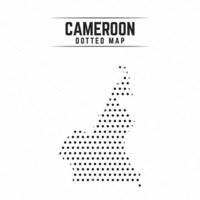 Dotted Map of Cameroon vector