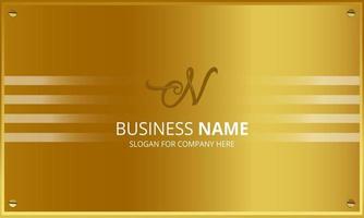 Modern Golden Metallic Business Background vector