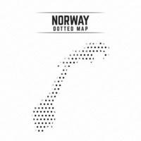 Dotted Map of Norway vector