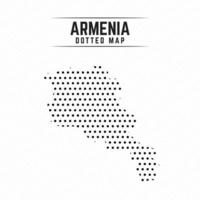 Dotted Map of Armenia vector