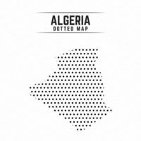 Dotted Map of Algeria vector