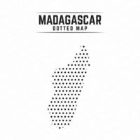 Dotted Map of Madagascar vector