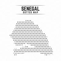 Dotted Map of Senegal vector