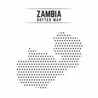 Dotted Map of Zambia vector