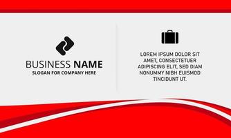 Modern Red Wavy Business Background vector