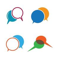 Speech bubble logo images vector