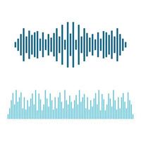 Sound wave images vector