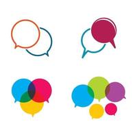 Speech bubble logo images vector